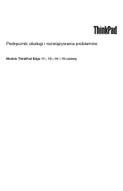 Lenovo ThinkPad Edge 14 (Polish) Service and Troubleshooting Guide