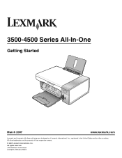 Lexmark X3550 Getting Started