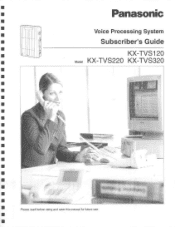 Panasonic KXTVS120 KXTVS120 User Guide