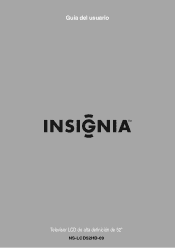 Insignia NS-LCD52HD-09 User Manual (Spanish)