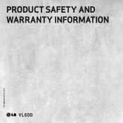 LG VL600 Warranty - English