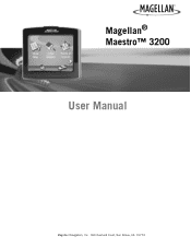 Magellan Maestro 3200 Manual - English