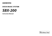 Onkyo SBX-200 User Manual English