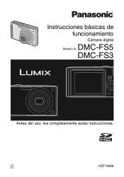 Panasonic DMC FS3 Digital Still Camera - Spanish