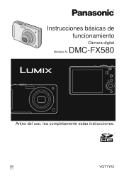 Panasonic DMC-FX580S Digital Still Camera - Spanish