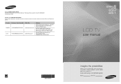 Samsung LN19A450 User Manual (ENGLISH)