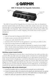 Garmin GMS 10 Network Port Expander Owner's Manual