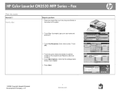 HP CM3530 HP Color LaserJet CM3530 MFP Series - Job Aid - Fax
