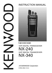 Kenwood NX-240 Operation Manual
