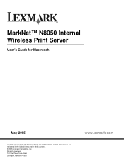 Lexmark Network Printer Device User's Guide for Macintosh