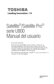 Toshiba Satellite U840 User Guide