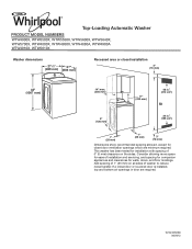 Whirlpool WTW4900AW Dimension Guide