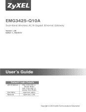 ZyXEL EMG3425 User Guide