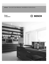 Bosch WTG86402UC Instructions for Use