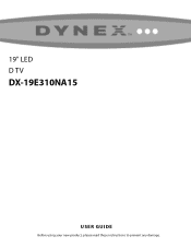 Dynex DX-19E310NA15 User Manual (PDF Version) (English)