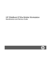 HP 8730w HP EliteBook 8730w Mobile Workstation - Maintenance and Service Guide