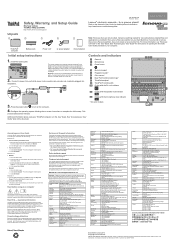 Lenovo ThinkPad T540p (English) Safety, Warranty, and Setup Guide
