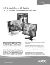 NEC LCD1990SXP MultiSync LCD 90 Series Brochure