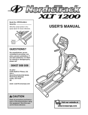 NordicTrack Xlt1200 Uk Manual
