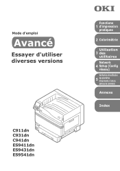 Oki C941dn C911dn/C931dn/C941dn Advanced User Manual - French
