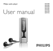 Philips PSA110 User manual