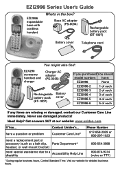 Uniden EZI2996A English Owners Manual