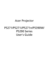 Acer P5390W User Manual