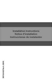 Bosch SHV863WB3N Installation Instructions