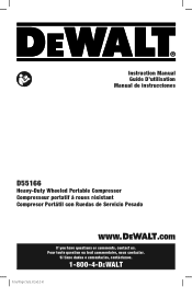 Dewalt D55166 Instruction Manual