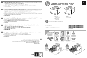 HP Color LaserJet Pro M453-M454 Setup Poster
