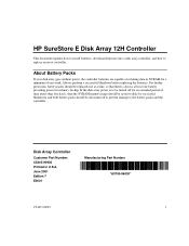 HP Surestore Disk Array 12h Controller Module Installation Guide