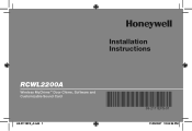 Honeywell RCWL2200A1004/W Owner's Manual