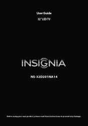 Insignia NS-32D201NA14 User Manual (English)