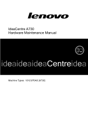 Lenovo A730 IdeaCentre A730 Hardware Maintenance Manual