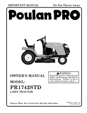 Poulan PR1742STD User Manual