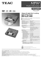 TEAC DV-LC140 DV-LC140 Brochure
