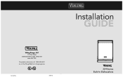 Viking VIKING-DISHWASHER-NAV Installation Instructions
