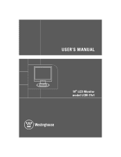 Westinghouse LCM 19V1 User Manual