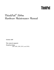 Lenovo ThinkPad Z60m User Manual