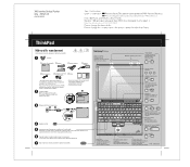 Lenovo ThinkPad X40 (Czech) Setup guide for ThinkPad X40 and X41