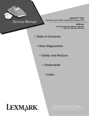 Lexmark 10G1664 Service Manual