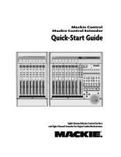 Mackie Mackie Control Original Mackie Control Quick Start Guide