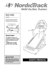 NordicTrack 6000 Cs Treadmill English Manual