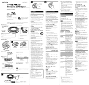 Sony D-FJ787 Operating Instructions  (primary manual)