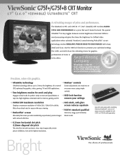 ViewSonic G75F Brochure