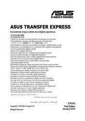 Asus X99-A/USB 3.1TRANSFER EXPRESS Transfer Express Users manual English