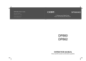 Coby DP862 User Manual