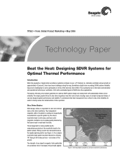 Seagate ST3250310SV Beat the Heat: Designing SDVR Systems for Optimal Thermal Performance (130K, PDF)