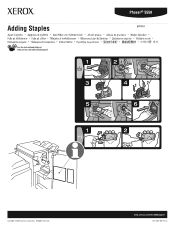 Xerox 5550B Instruction Sheet - Adding Staples