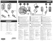 Bose Companion 2 Series III Quick setup guide